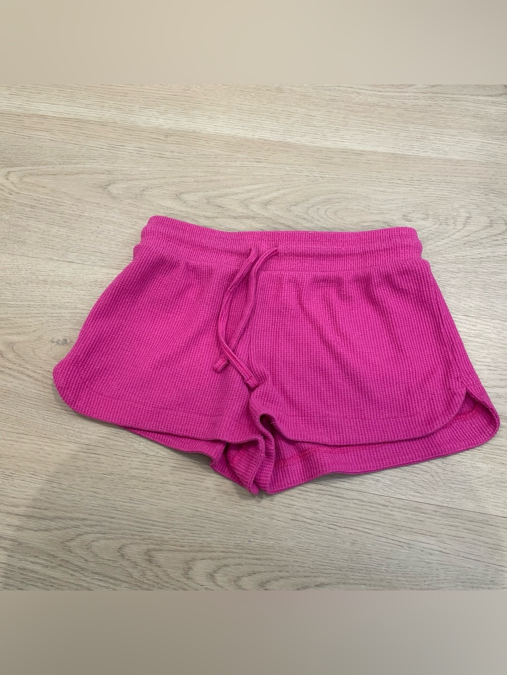 Girls Fuchsia Ribbed Tank & Drawstring Shorts Set - Picture 3 of 6